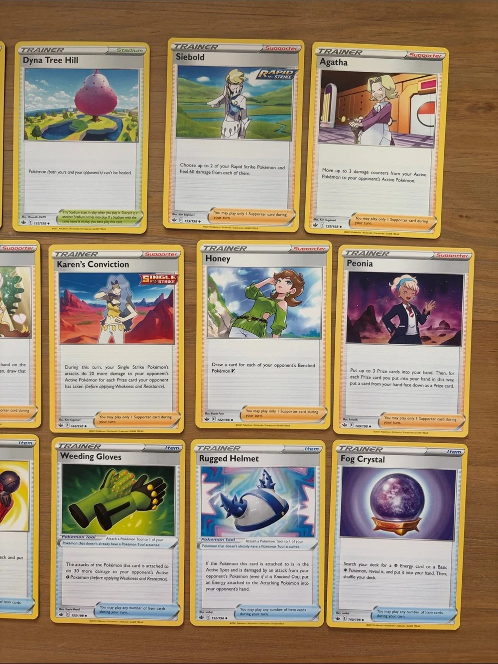 Pokémon Chilling Reign Trainer Lot 17 Unique Cards | ✨5/$25✨